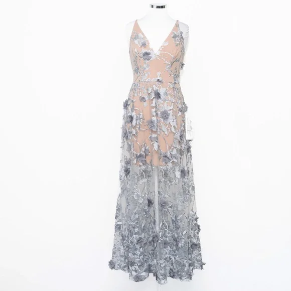 chinese dress ladies Dress the Population Womens Embellished Plunging Gown Sleeveless Floral  Long Dress, Begonia Sidney, XX-Small at Amazon Women's Clothing store